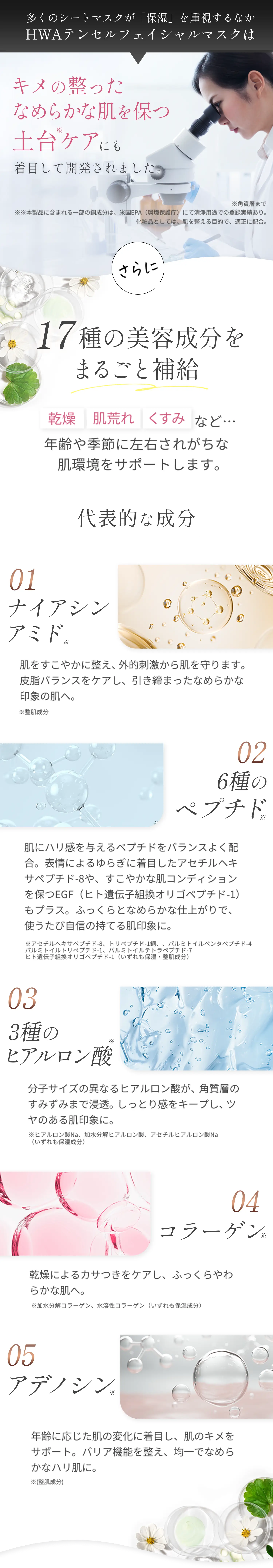 HWAテンセルフェイシャルマスクは